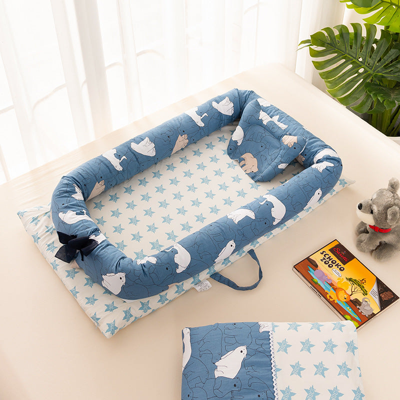 MimiiMe- Mobiles Babybett, beziehbar und waschbar