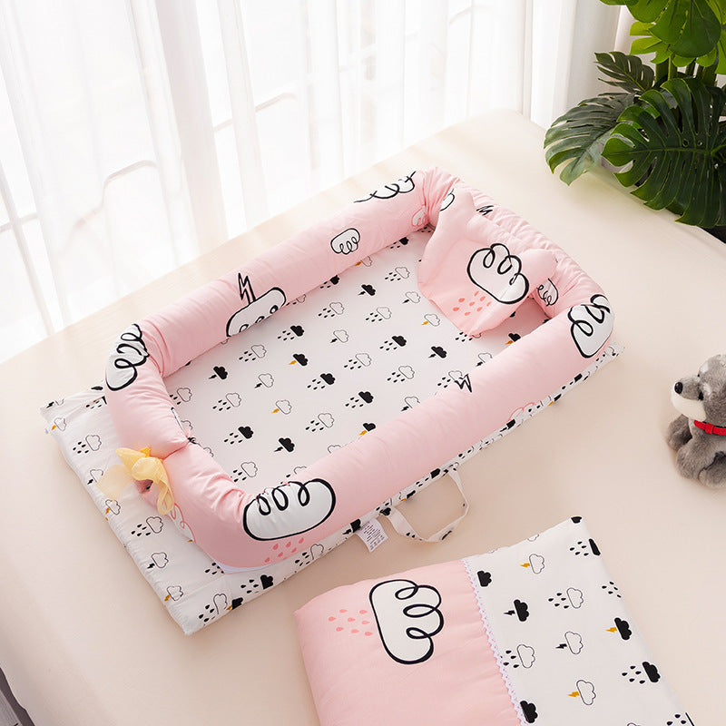 MimiiMe- Mobiles Babybett, beziehbar und waschbar