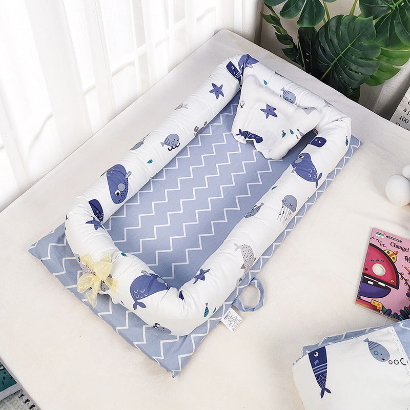 MimiiMe- Mobiles Babybett, beziehbar und waschbar