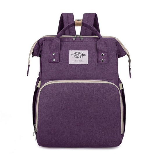 MimiiMe- Praktischer Mommy Rucksack mit Reisebett und Ladefunktion