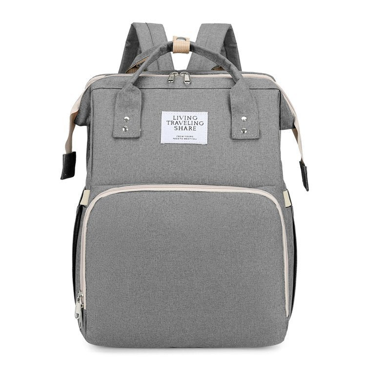 MimiiMe- Praktischer Mommy Rucksack mit Reisebett und Ladefunktion