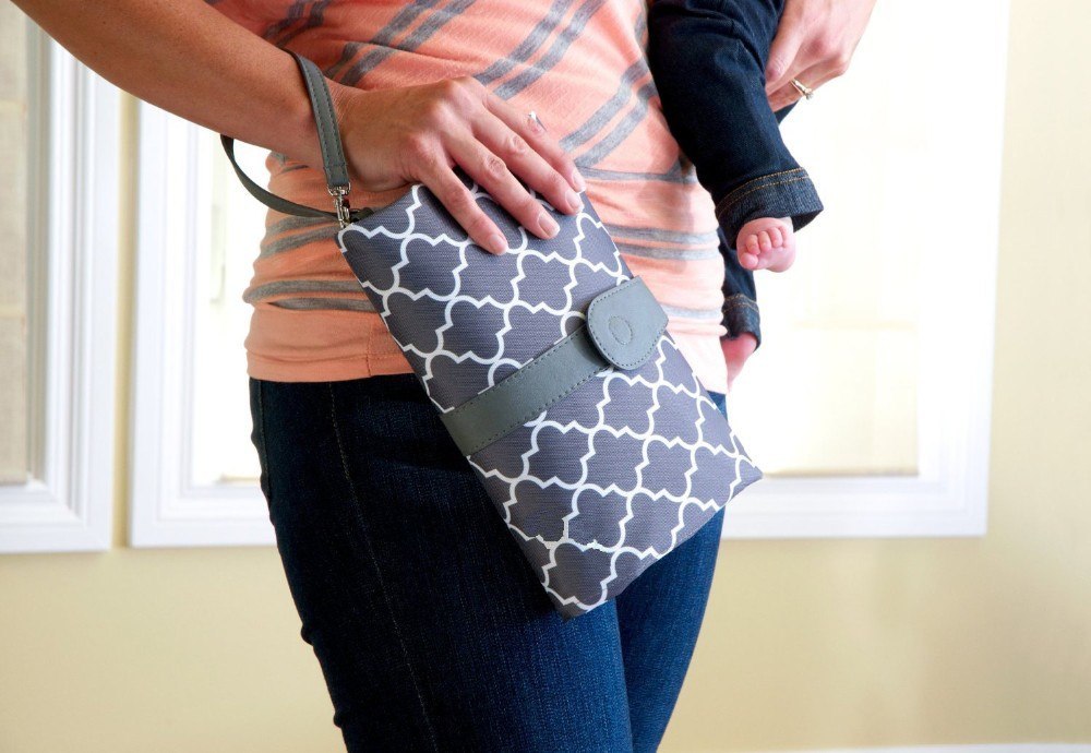 MimiiMe- Mobile und kompakte Wickelunterlage, die zur stylischen Clutch wird