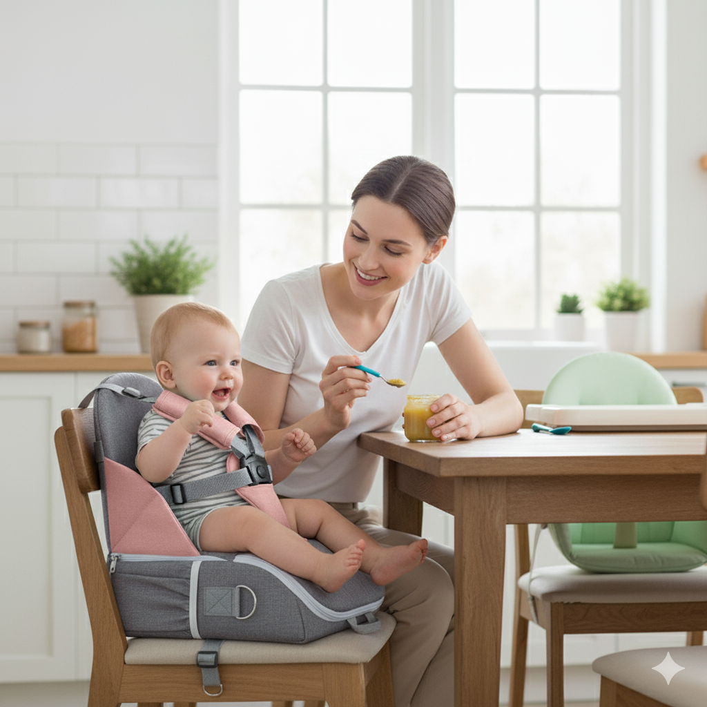 MimiiMe_ Ergonomischer Baby Aufsatzsitz für Esszimmerstühle