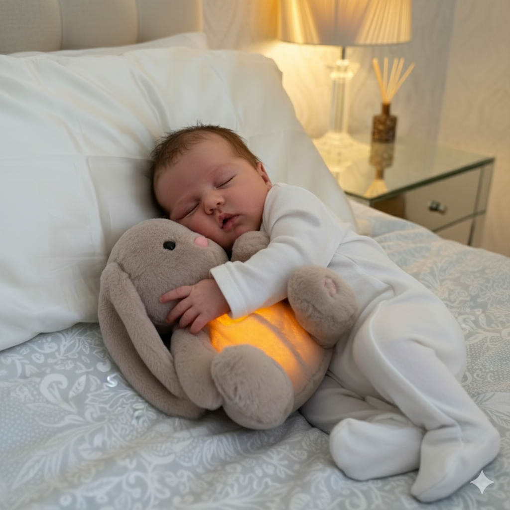 MimiiMe- Beruhigendes Baby-Kuscheltier „Schlummerhase"
