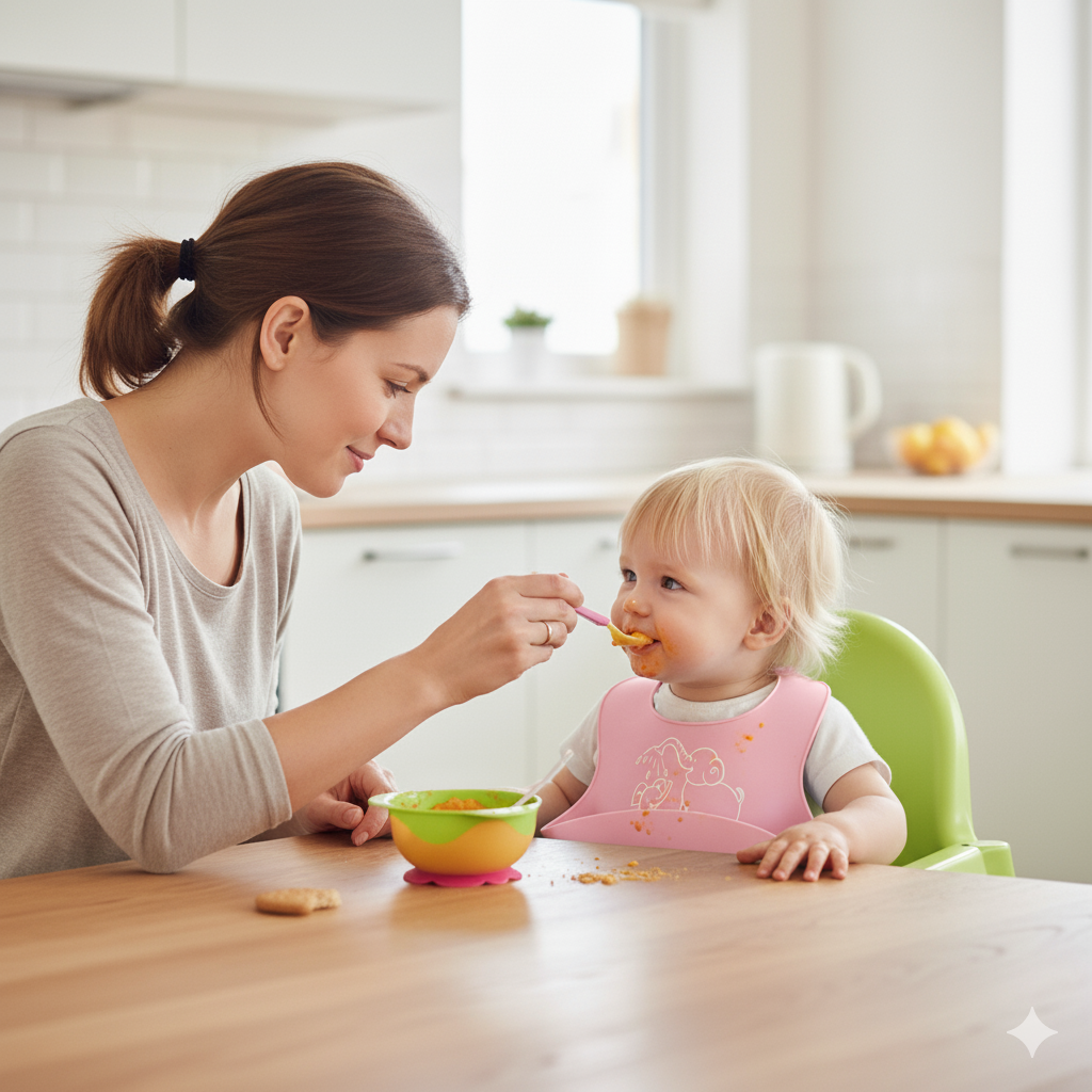 MimiiMe- Babylatz aus Silikon, hygienisch und leicht zu reinigen